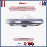 Rinnai RH-S259-SSR-T Slimline Hood Stainless Steel Sensor Touch Control