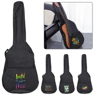 Black Guitar Bag 31~41 Inch Printing Wild Series Guitar Protective Storage Backpack