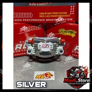 ORIGINAL RED LEO CALIPER P1 P2 2 PISTON / RED LEO CALIPER CNC ALLOY SILVER / BLACK MADE IN VIETNAM R
