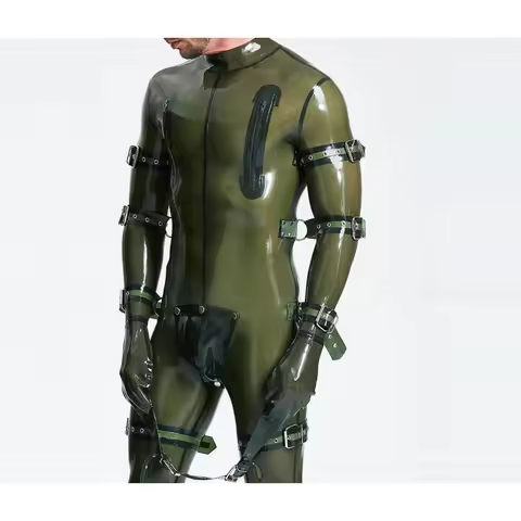 Men's latex bodysuit latex catsuit clothes, customizable