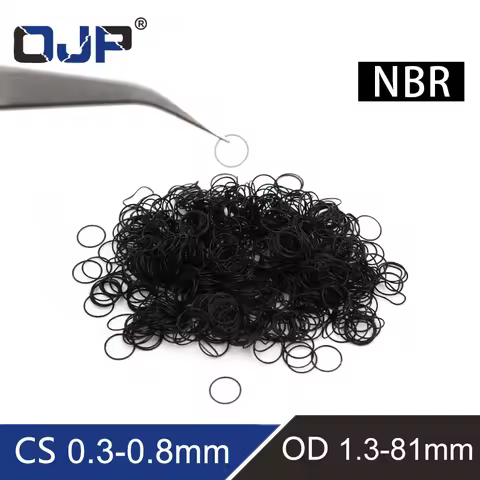 OD1.3-81mm NBR rubber Nitrile thickness0.3/0.4/0.5/0.6/0.7/0.8mm O-ring sealing ring gasket grommet 