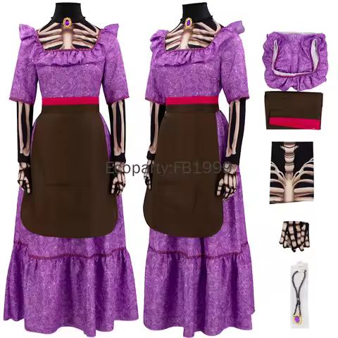 2024 Movie Anime CoCo Mama Imelda Cosplay Costume For Women Adult Halloween Carnival Party Role Play