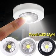Touch Switch LED Night Light Wireless Wall Lamps for Bedroom Kitchen Wardrobe Closets Cabinet Battery Powered Portable Lights Night Lights