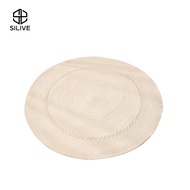 Silive Shop พรมฝ้าย ขนาด80/120/150 พรมปูพื้น ทรงกลม พรมปูห้องนอน # GD-A51