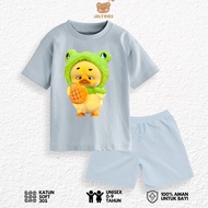 Jolly Kids Clothes Set FROG DUCKS T-Shirt Set for Boys and Girls Ages 1-9 Years