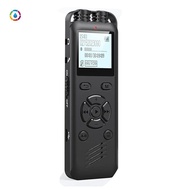 32GB Digital Voice Recorder Black Digital Voice Recorder for Lectures Meetings, Timing Recording Voice Activated Recorder Device with Playback