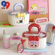 Hair Clip Storage Handmade Storage Box Manicure Storage Box Large Capacity Cute Pill Box Multifuncti