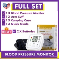 【READY STOCK)】Mesin Alat Cek Tekanan Darah Tinggi BP Monitor Set Digital Arm Blood Pressure l Mesin 