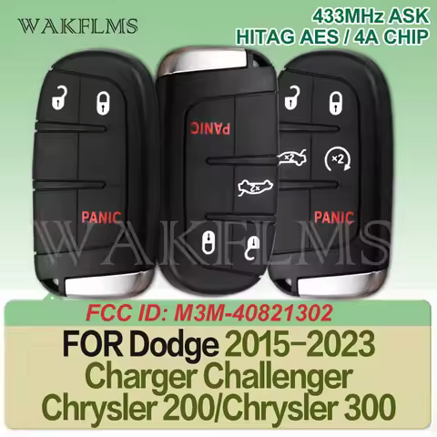 For Chrysler 200 300 Dodge Charger Challenger 2015-2023 Smart Car Key M3M-40821302 P/N:68155686AB AA