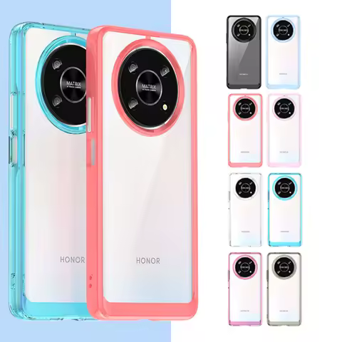 For Honor X9 Case Cover Honor X9 Capas Shockproof Back Transparent Colour Clear For Fundas Honor Mag