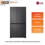 LG 655l Side by Side Fridge in Essence Matte Black GC-B257KQJW Smart Inverter™ ThinQ™ GCB257KQJW Pet