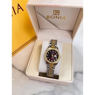 Bonia new arrival stainless Steel jam tangan perempuan quartz watches for women's