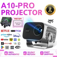 A10 Projector 4K HD 20000 lumens Mini Projector for phone with bluetooth and wifi portable projector