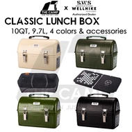 Wellhike SWS Classic Lunch Box 10QT 9.4L Coffee Box LunchBox Top Plate Inner Vintage Accessories