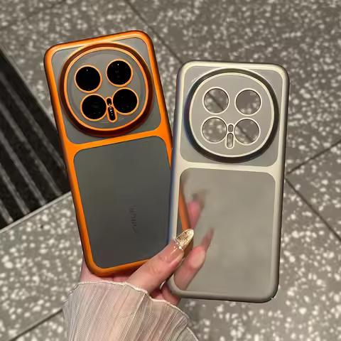 Matte PC Back Plating Frame Phone Case For XiaoMi Mi 17 K90 Pro Max OPPO Find X9 OnePlus 15 Ace6 VIV