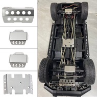 Stainless Steel Chassis Armor Axle Protector Skid Plate for 1/10 Scale RC Electric Cars - RGT EX8616
