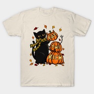 Vintage Pumpkin Man Eat the Rich T-Shirt Authentic Cotton 1 Solid Color Sports Shirt Tight