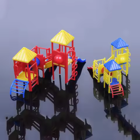 Miniature Slide/Fitness Equipment Model Kid Toys City Park Amusement Equipment Children's Playground