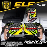 Latest One Way Elf Truck, One Way Elf Truck Sticker, Elf Truck Side Window Sticker Code Tw.02