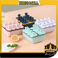 Kings - H5975 Ice Cream Mold/Ice Cube Mold With Lid/Ice Cream Stick Mold/8-Slot Ice Cream Mold/DIY P