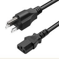 AC Power Cable 3 Legs US Real Copper Core 3x18AWG/type C7 Wire Or Number 8 Head Length 1.5m