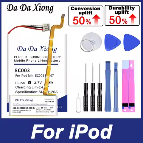616-0229 EC003 616-0282 Battery For iPod Classic Video Thin 3 3G Nano2 2G 5th 5.5 6th 7th Mini EC003