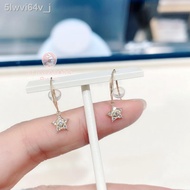 ❁Vendome Aoyama new Japanese classic all-match 10K topaz star earrings Japan purchasing