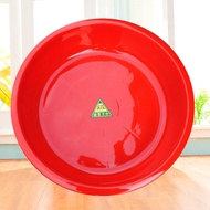 ✗☍℗Bak mandi baskom merah menebal besen plastik besar besen tandas mandi baskom besar besen bulat be