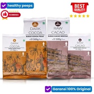 Timurasa raw cacao & dark cocoa 100% no sugar - hot chocolate / chocolate drink powder - chocolate p