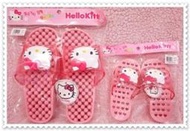 ♥小花花日本精品♥Hello Kitty 大臉健康舒適防水粉色 按摩腳底室內拖/浴室拖/拖鞋 21080005