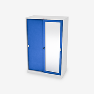 Luckyworld ตู้เสื้อผ้าบานเลื่อนชั้นเต็ม ทึบ+เงา รุ่น  WSS-119C