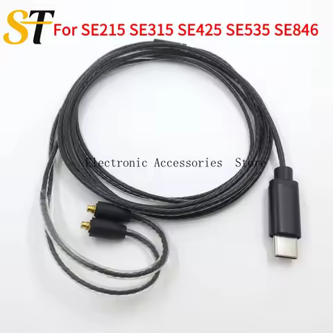Type-c to MMCX interface USBC to MMCX Earphone Cable For Shure SE215 SE315 SE425 SE535 SE846 headpho