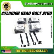 STUD BOLT Cylinder Head Block STANDARD S1 S2 S3 Yamaha Y80 Y100 Y110 Y125 RXZ RXS DT125 Skru Tiang B