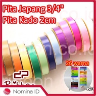 C199 Wholesale Japanese Regular Gift Ribbon Plastic/ Plain Paper Ribbon 2 cm 3/s4