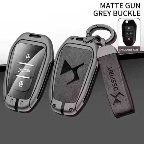 Zinc Alloy Car Key Case Cover Shell for DS DS7 DS5 DS6 DS9 New Energy DS4 Dias Protective Key Chain 