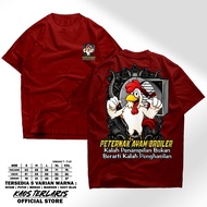 KAOS AYAM BROILER COMMUNIT BAJU JURAGAN AYAM BROILER BOS AYAM POTONG KAOS PETERNAK MUDA BISA COD