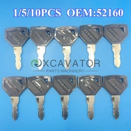 1/5/10PCS 52160 Keys For Yanmar New Excavator Grader Dozer Grader Dozer