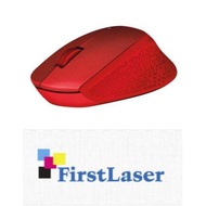 Logitech M331 Silent Wireless Mouse (Red)