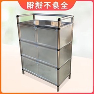 Household Stainless Steel Cabinet Simple Assembly Storage Cabinet Kitchen Cabinet Sideboard Cabinet Cupboard Cupboard Fo