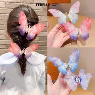 LIVESTAR Butterfly Pearl Hair Clip Women Moving Wings Hair Accessories Girls Gradient Color Dreamlik