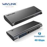 Wavlink Thunderbolt 3 Thunderbolt 4 Docking Station with Dual 4K Display 100W Power Delivery SD/Micr