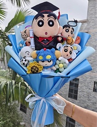 蠟筆小新系列大花束，蠟筆小新畢業花束，多隻角色都有 ！