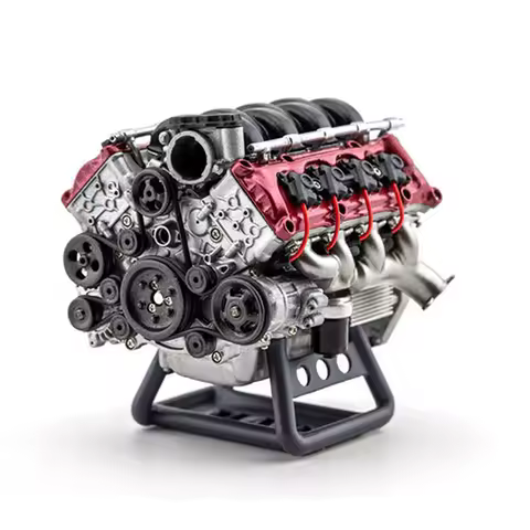 V8 DIY Assembly Kit MAD V8 Engine Internal Combustion Model for AX90104 SCX10Ⅱ Capra VS4-10 Pro/Ultr