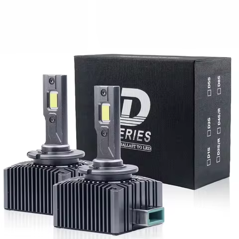 2PCS D1S D3S D8S LED Headlights HID 35W Universal Car Light D2S D4S Turbo LED 30000LM Two-sided CSP 