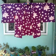 Kimono Haori Purple Japanese Traditional Vintage