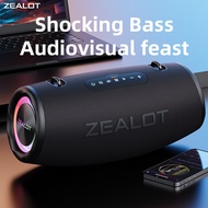 Zealot S87ลำโพงไร้สาย80W IPX6กันฝุ่นและกันน้ำพร้อมลำโพง4ตัวเข้ากันได้กับลำโพงสองชุดบัตร TF/ไดรฟ์ USB/AUX/TWS เชื่อมต่อกับโทรศัพท์มือถือ/แท็บเล็ต/คอมพิวเตอร์/ทีวีเหมาะสำหรับงานปาร์ตี้กลางแจ้งโฮมเธียเตอร์การเต้นรำในร่ม