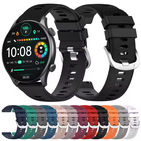 20mm 22mm Strap For Haylou Watch 2 Pro RS5 R8 S8 Silicone Wristband For Haylou Solar Plus RT3 Solar 