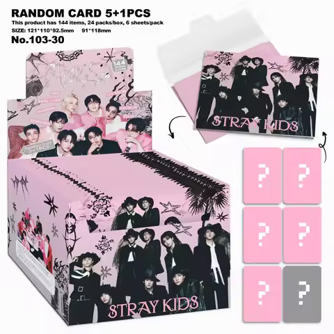 144Pcs/Box Stray Kids SKZOO Collection Cards No Repeat Kpop DO IT Star Felix Draw Envelope LOMO Card