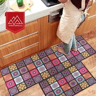 2Pcs Kitchen Bohemian Rug Non-Slip Carpet DECORATION