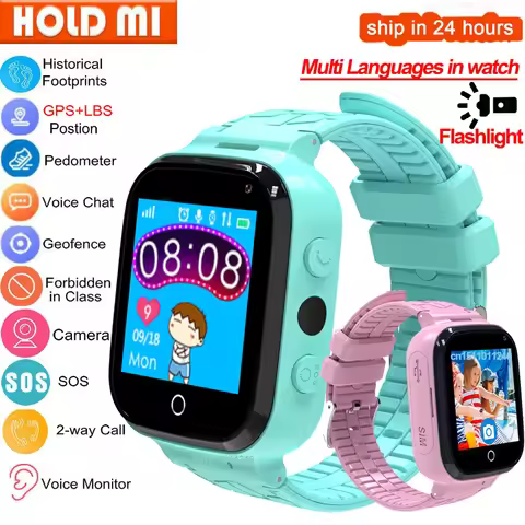 New Kids Smart Watch GPS Tracker SOS Monitor Position Phone GPS Baby Watch IOS Android PK Q50 Q12 S9